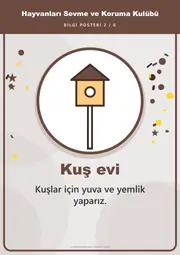 Hayvanları Sevme ve Koruma Kulübü Pano Şeridi ve 6 Bilgi Posteri (8 parça · 84 × 59 cm) — 11. sayfa
