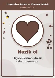 Hayvanları Sevme ve Koruma Kulübü Pano Şeridi ve 6 Bilgi Posteri (8 parça · 84 × 59 cm) — 12. sayfa