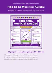 Hoş Seda Musikisi Kulübü Dev Panosu (12 parça · 84 × 89 cm) — 1. sayfa
