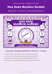 Hoş Seda Musikisi Kulübü Pano Şeridi ve 6 Bilgi Posteri (8 parça · 84 × 59 cm) — 1. sayfa