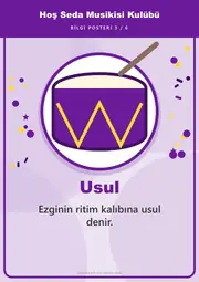 Hoş Seda Musikisi Kulübü Pano Şeridi ve 6 Bilgi Posteri (8 parça · 84 × 59 cm) — 12. sayfa