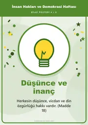 İnsan Hakları ve Demokrasi Haftası Pano Şeridi ve 6 Bilgi Posteri (8 parça · 84 × 59 cm) — 13. sayfa