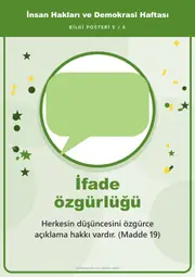 İnsan Hakları ve Demokrasi Haftası Pano Şeridi ve 6 Bilgi Posteri (8 parça · 84 × 59 cm) — 14. sayfa