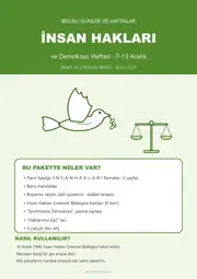 İnsan Hakları ve Demokrasi Haftası Pano ve Etkinlik Paketi — 1. sayfa