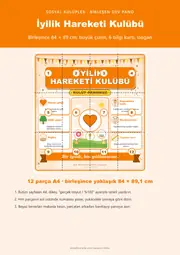 İyilik Hareketi Kulübü Dev Panosu (12 parça · 84 × 89 cm) — 1. sayfa