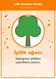 İyilik Hareketi Kulübü Pano Şeridi ve 6 Bilgi Posteri (8 parça · 84 × 59 cm) — 11. sayfa