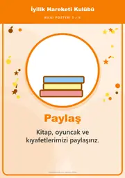 İyilik Hareketi Kulübü Pano Şeridi ve 6 Bilgi Posteri (8 parça · 84 × 59 cm) — 12. sayfa
