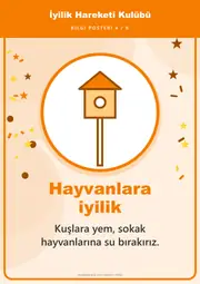 İyilik Hareketi Kulübü Pano Şeridi ve 6 Bilgi Posteri (8 parça · 84 × 59 cm) — 13. sayfa