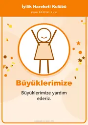 İyilik Hareketi Kulübü Pano Şeridi ve 6 Bilgi Posteri (8 parça · 84 × 59 cm) — 14. sayfa