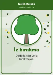 İzcilik Kulübü Pano Şeridi ve 6 Bilgi Posteri (8 parça · 84 × 59 cm) — 13. sayfa
