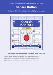 Kanser Haftası Dev Panosu (12 parça · 84 × 89 cm) — 1. sayfa