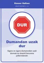 Kanser Haftası Pano Şeridi ve 6 Bilgi Posteri (8 parça · 84 × 59 cm) — 12. sayfa