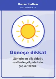 Kanser Haftası Pano Şeridi ve 6 Bilgi Posteri (8 parça · 84 × 59 cm) — 15. sayfa