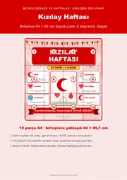 Kızılay Haftası Dev Panosu (12 parça · 84 × 89 cm) — 1. sayfa