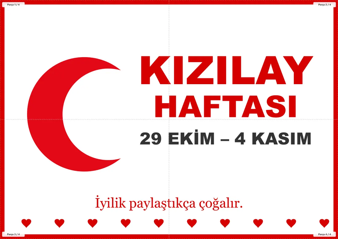 Kızılay Haftası Pano ve Etkinlik Paketi birleşik görünüm