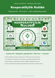 Kooperatifçilik Kulübü Pano Şeridi ve 6 Bilgi Posteri (8 parça · 84 × 59 cm) — 1. sayfa