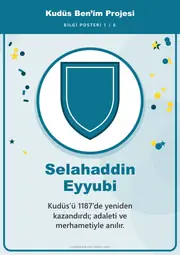 Kudüs Ben’im Projesi Pano Şeridi ve 6 Bilgi Posteri (8 parça) — 10. sayfa