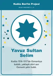 Kudüs Ben’im Projesi Pano Şeridi ve 6 Bilgi Posteri (8 parça) — 11. sayfa