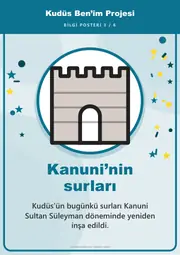 Kudüs Ben’im Projesi Pano Şeridi ve 6 Bilgi Posteri (8 parça) — 12. sayfa