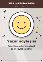 Kültür ve Edebiyat Kulübü Pano Şeridi ve 6 Bilgi Posteri (8 parça · 84 × 59 cm) — 13. sayfa