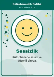 Kütüphanecilik Kulübü Pano Şeridi ve 6 Bilgi Posteri (8 parça · 84 × 59 cm) — 10. sayfa