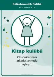 Kütüphanecilik Kulübü Pano Şeridi ve 6 Bilgi Posteri (8 parça · 84 × 59 cm) — 15. sayfa