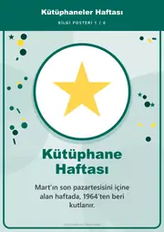 Kütüphaneler Haftası Pano Şeridi ve 6 Bilgi Posteri (8 parça · 84 × 59 cm) — 10. sayfa