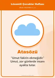 Lösemili Çocuklar Haftası Pano Şeridi ve 6 Bilgi Posteri (8 parça · 84 × 59 cm) — 15. sayfa