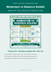 Medeniyet ve Düşünce Kulübü Dev Panosu (12 parça · 84 × 89 cm) — 1. sayfa