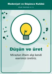 Medeniyet ve Düşünce Kulübü Pano Şeridi ve 6 Bilgi Posteri (8 parça · 84 × 59 cm) — 15. sayfa
