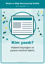 Medya ve Bilgi Okuryazarlığı Kulübü Pano Şeridi ve 6 Bilgi Posteri (8 parça · 84 × 59 cm) — 10. sayfa