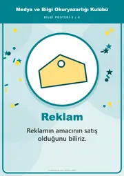 Medya ve Bilgi Okuryazarlığı Kulübü Pano Şeridi ve 6 Bilgi Posteri (8 parça · 84 × 59 cm) — 12. sayfa