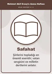 Mehmet Akif Ersoy’u Anma Haftası Pano Şeridi ve 6 Bilgi Posteri (8 parça · 84 × 59 cm) — 13. sayfa