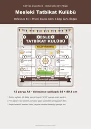 Mesleki Tatbikat Kulübü Dev Panosu (12 parça · 84 × 89 cm) — 1. sayfa