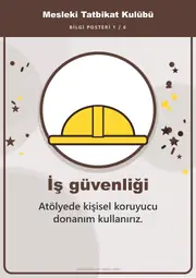 Mesleki Tatbikat Kulübü Pano Şeridi ve 6 Bilgi Posteri (8 parça · 84 × 59 cm) — 10. sayfa