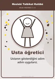 Mesleki Tatbikat Kulübü Pano Şeridi ve 6 Bilgi Posteri (8 parça · 84 × 59 cm) — 11. sayfa