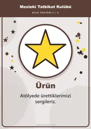 Mesleki Tatbikat Kulübü Pano Şeridi ve 6 Bilgi Posteri (8 parça · 84 × 59 cm) — 13. sayfa