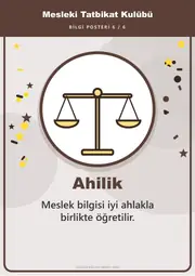 Mesleki Tatbikat Kulübü Pano Şeridi ve 6 Bilgi Posteri (8 parça · 84 × 59 cm) — 15. sayfa