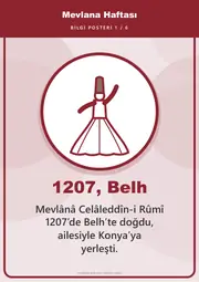Mevlana Haftası Pano Şeridi ve 6 Bilgi Posteri (8 parça · 84 × 59 cm) — 10. sayfa