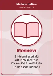 Mevlana Haftası Pano Şeridi ve 6 Bilgi Posteri (8 parça · 84 × 59 cm) — 11. sayfa
