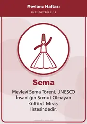 Mevlana Haftası Pano Şeridi ve 6 Bilgi Posteri (8 parça · 84 × 59 cm) — 14. sayfa