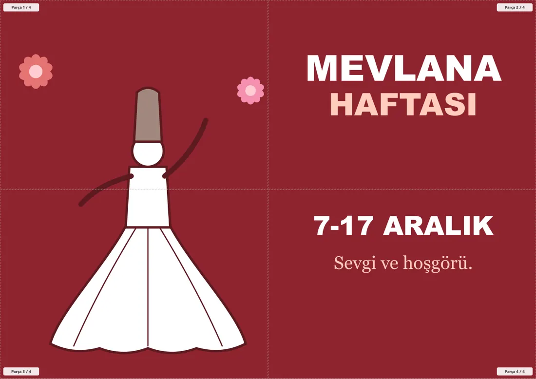 Mevlana Haftası Pano ve Etkinlik Paketi birleşik görünüm
