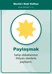 Mevlid-i Nebî Haftası Pano Şeridi ve 6 Bilgi Posteri (8 parça · 84 × 59 cm) — 12. sayfa