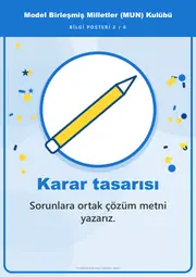 Model Birleşmiş Milletler (MUN) Kulübü Pano Şeridi ve 6 Bilgi Posteri (8 parça · 84 × 59 cm) — 11. sayfa