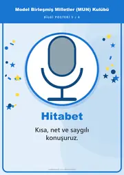 Model Birleşmiş Milletler (MUN) Kulübü Pano Şeridi ve 6 Bilgi Posteri (8 parça · 84 × 59 cm) — 14. sayfa