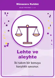 Münazara Kulübü Pano Şeridi ve 6 Bilgi Posteri (8 parça · 84 × 59 cm) — 10. sayfa