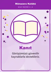Münazara Kulübü Pano Şeridi ve 6 Bilgi Posteri (8 parça · 84 × 59 cm) — 11. sayfa