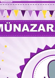 Münazara Kulübü Pano Şeridi ve 6 Bilgi Posteri (8 parça · 84 × 59 cm) — 3. sayfa