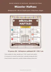 Müzeler Haftası Dev Panosu (12 parça · 84 × 89 cm) — 1. sayfa