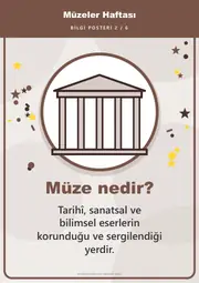 Müzeler Haftası Pano Şeridi ve 6 Bilgi Posteri (8 parça · 84 × 59 cm) — 11. sayfa